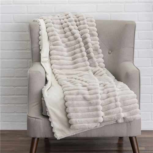 Lux Beige Throw
