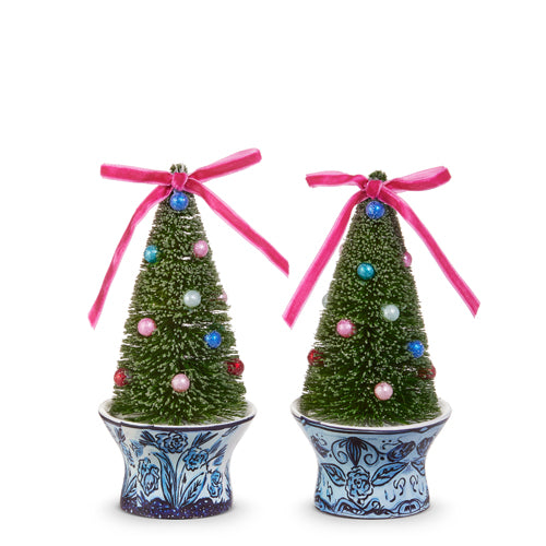 Bottle Brush Tree Ornament, 2 Styles