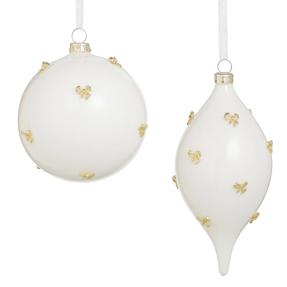Bow Embellished Ornament, 2 Styles