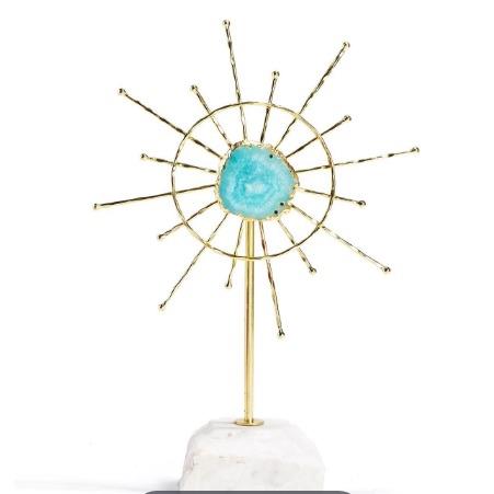 Aqua Agate Spinning Wheel