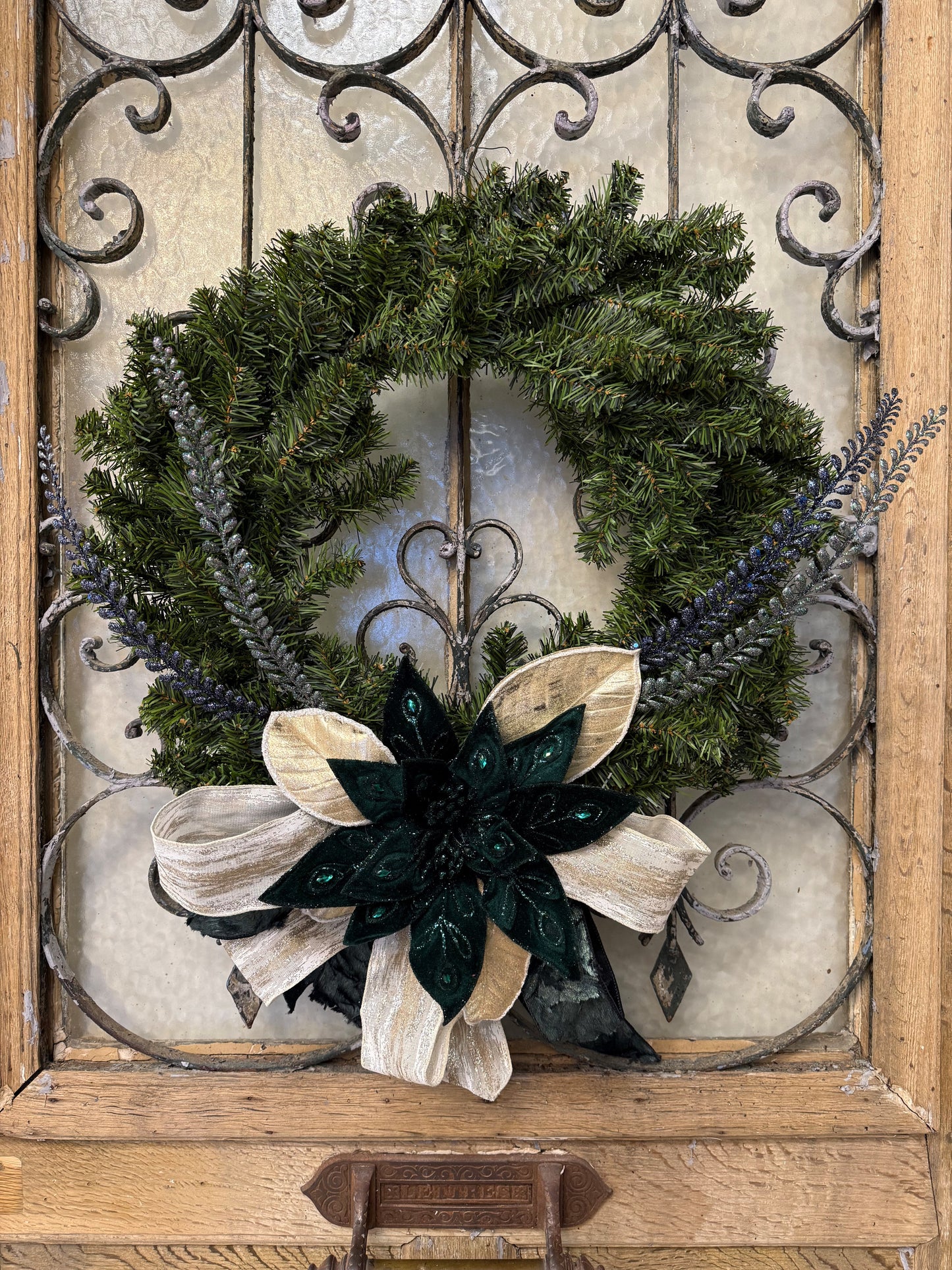 Custom - Emerald and Peacock Wreath