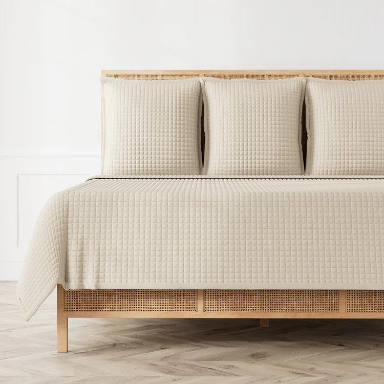 Pumice Quilted Coverlet - King