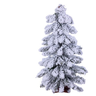 Flocked Winter Alpine Tree - 2'Hx12"D