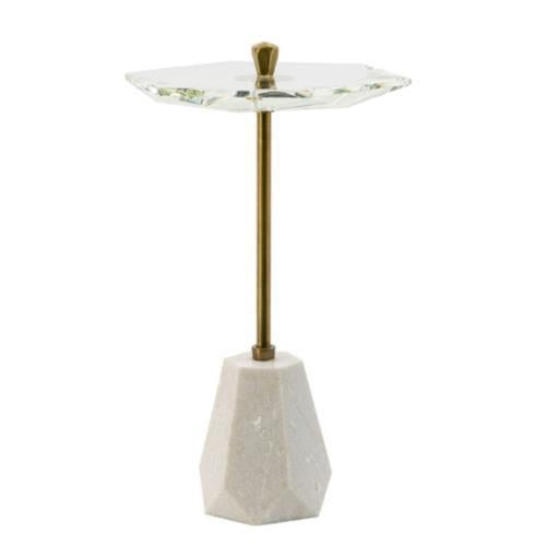 Glass and Stone Drink Table