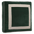 Green Velvet Boxed Euro Sham