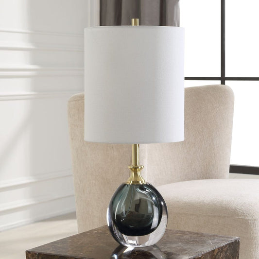 Smoky Glass Buffet Lamp