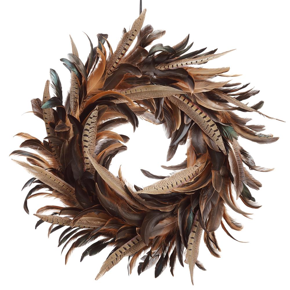 Pheasant Feather Wreath