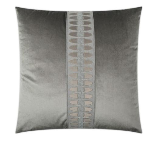 Charcoal Velvet Pillow w/ Band