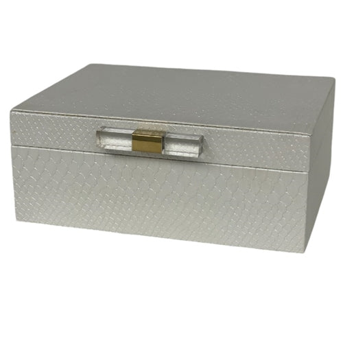 White Snake Print Box