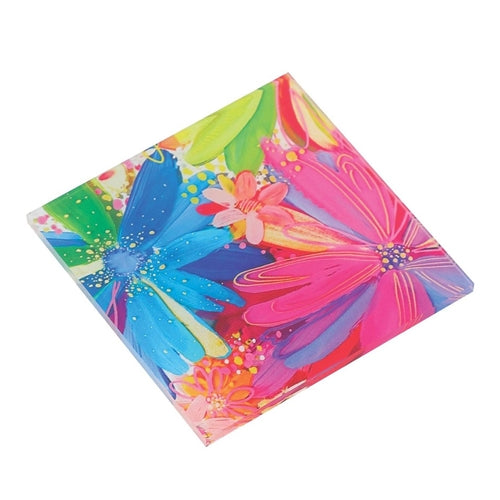 Floral Acrylic Coasters - Set of 4