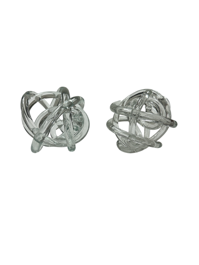 Glass Knot - Clear, 2 Size Options