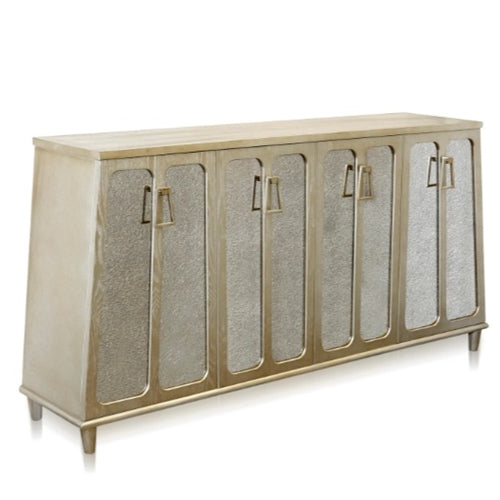 Champagne Sideboard with Antique Mirror