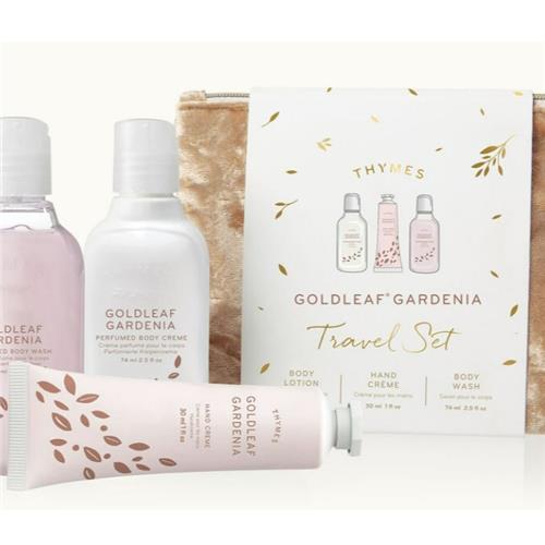 Travel Set with Beauty Bag Goldleaf Gardenia