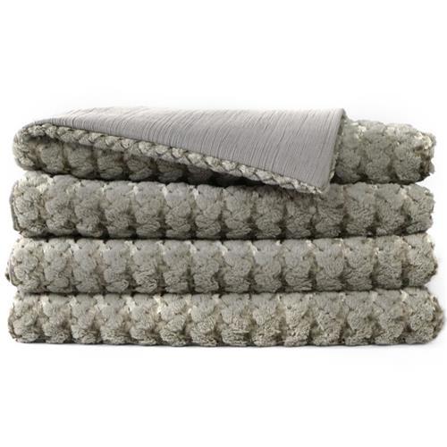 Faux Fur Throw - Grey