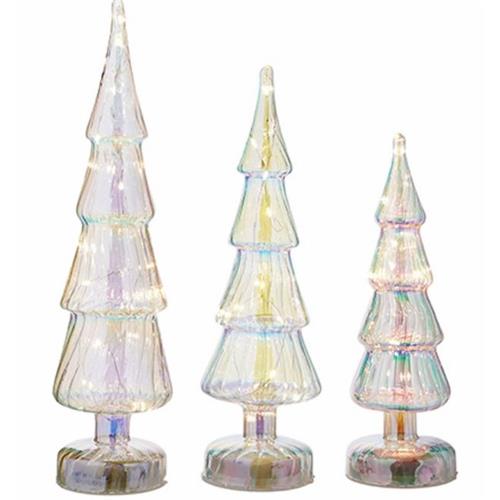 Lighted Iridescent Tree - Med