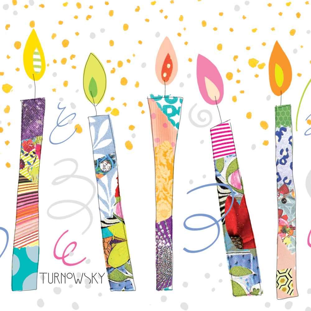 Cocktail Napkins - Birthday Candles