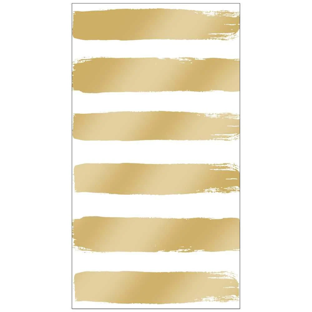 Fashion Stripes, Gold Guest Towel