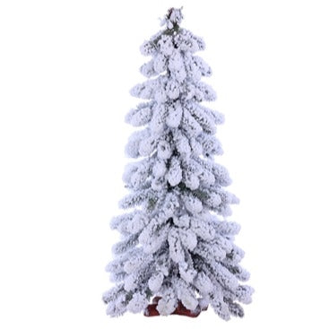 Flocked Winter Alpine Tree - 3'H