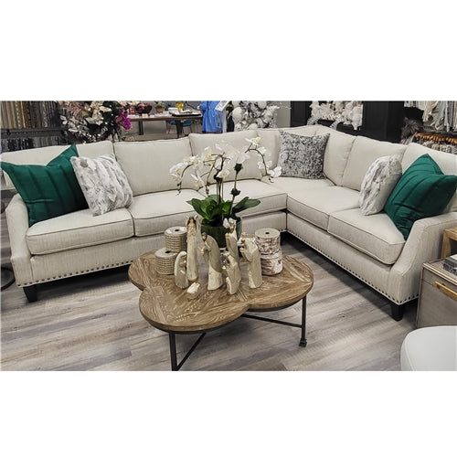 Light Woven 2 Piece Sectional