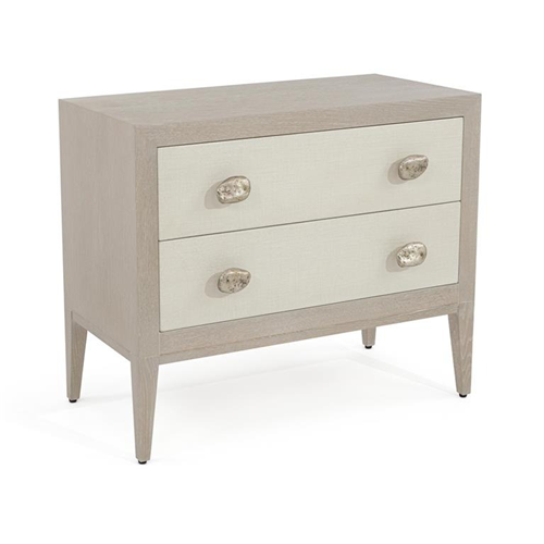 Linen Front 2 Drawer Chest