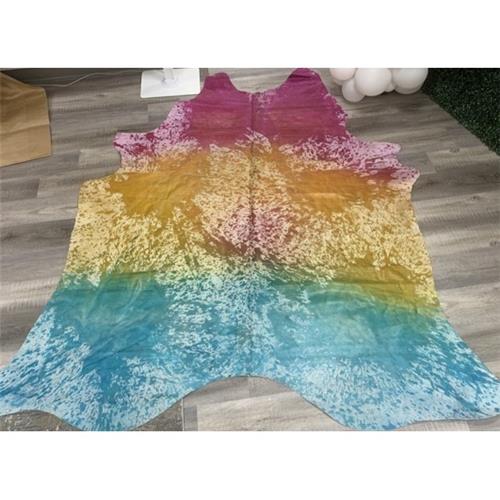 Rainbow Tie Dye Cowhide