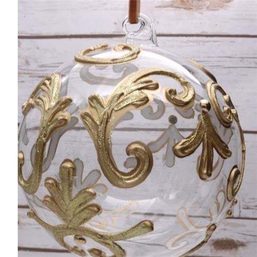 Ornament - Gold & Clear