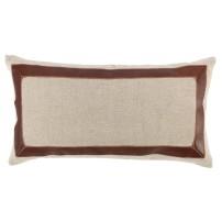 Natural / Brown Leather Pillow