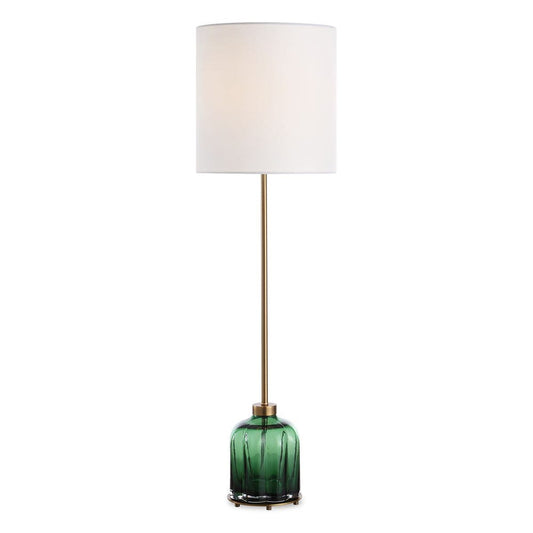 Emerald Glass Table Lamp