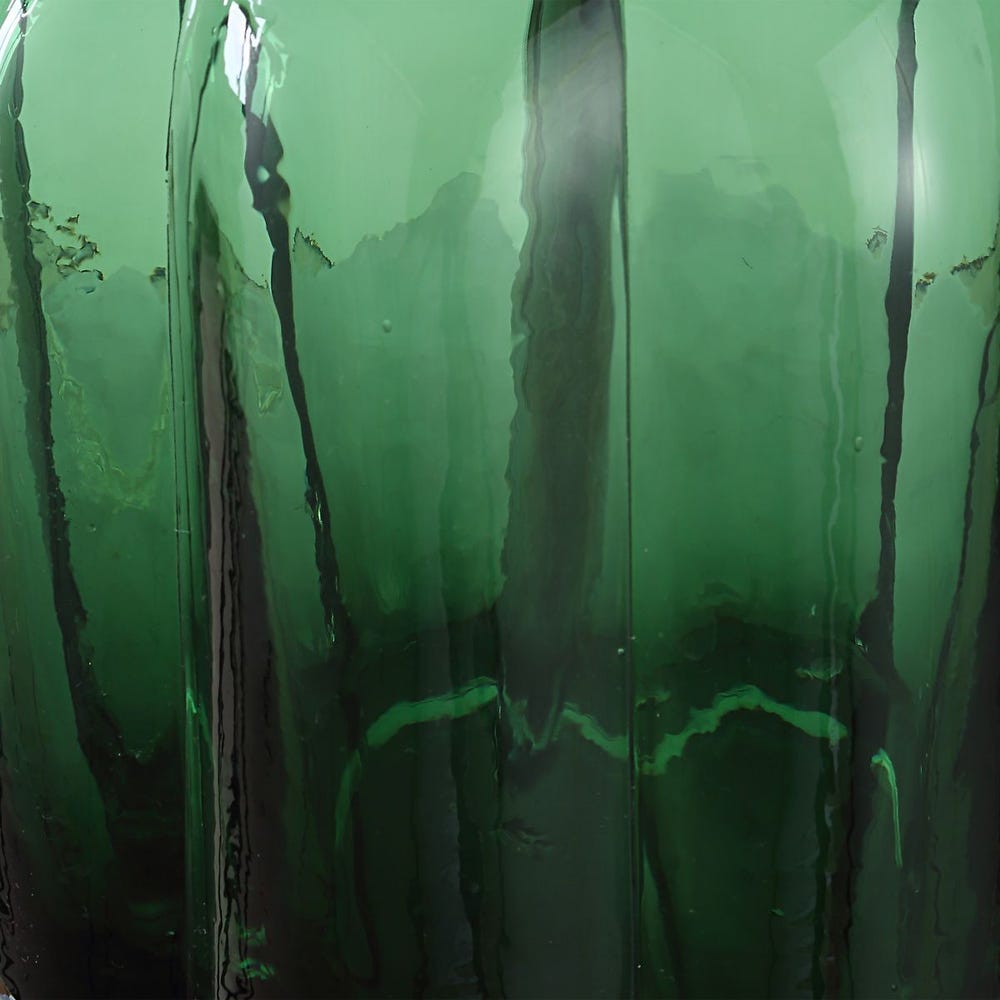 Emerald Glass Table Lamp
