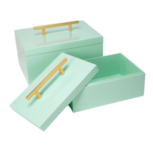 Mint Box with Gold Handle, 2 Sizes