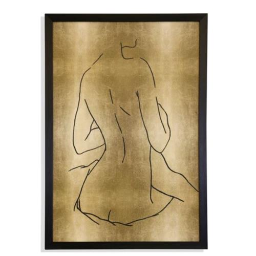 Female Figure Framed Print - Sitting