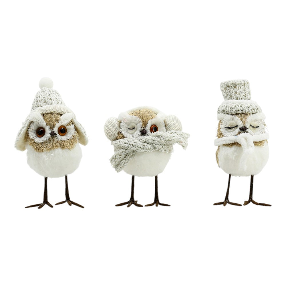 Snow Owls - Set of 3