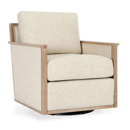 Norman Swivel Accent Chair - Natural