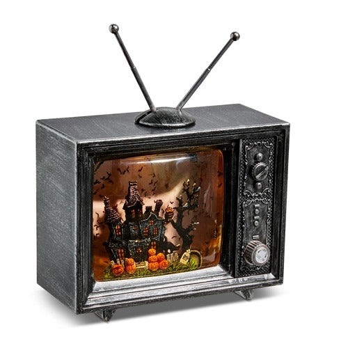 Snow Globe - Haunted Manor Musical Lighted Water TV