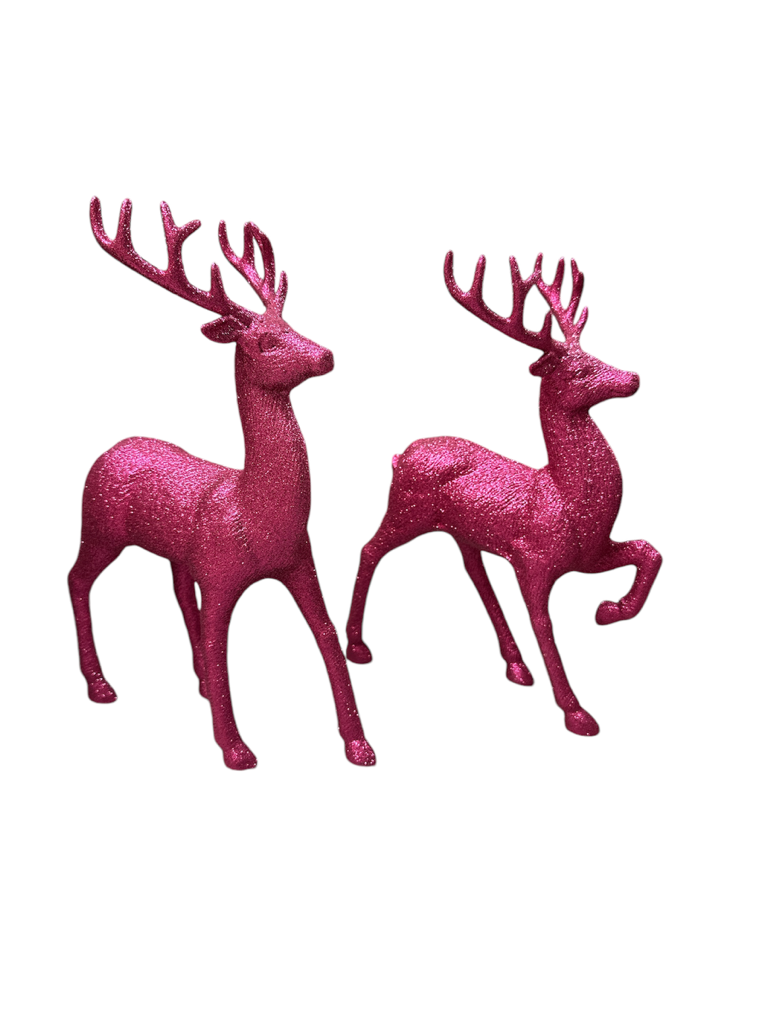 Deer - Pink Glitter, 2 Style Options