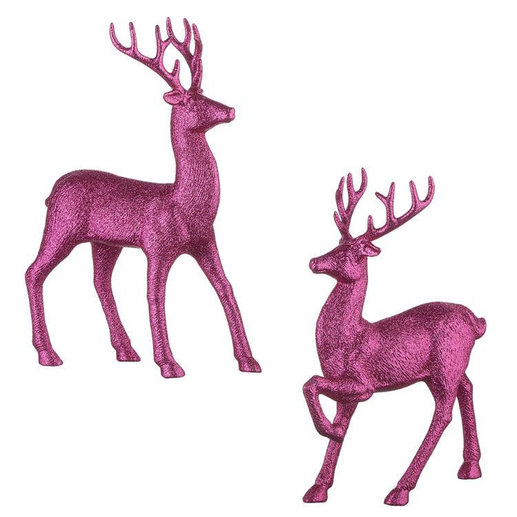 Deer - Pink Glitter, 2 Style Options