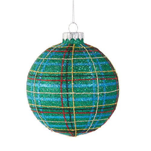 Blue Plaid Ornament