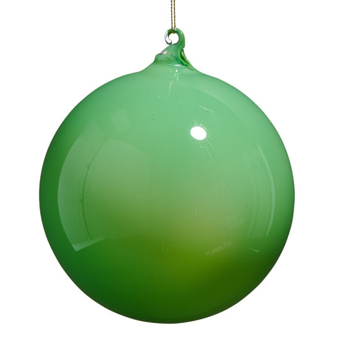 Green Glass Ball Ornament