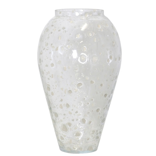 Clear/White Vase