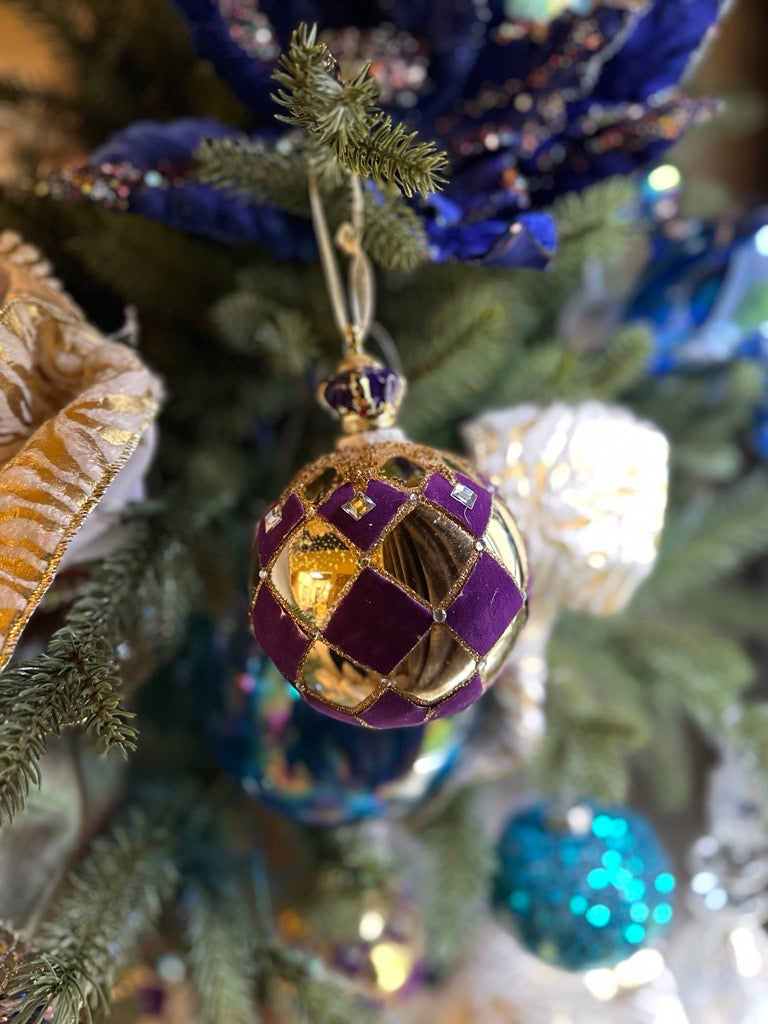 Royal Purple & Gold Ornament