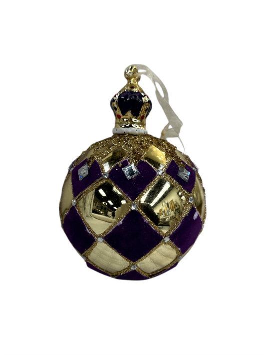 Royal Purple & Gold Ornament