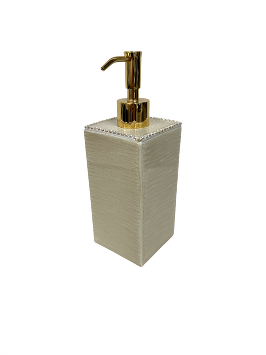 Soap / Lotion Pump - Gold Crystal Trim Lotion Pump