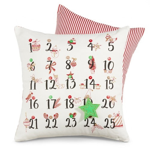 Advent Calendar Pillow, 18"