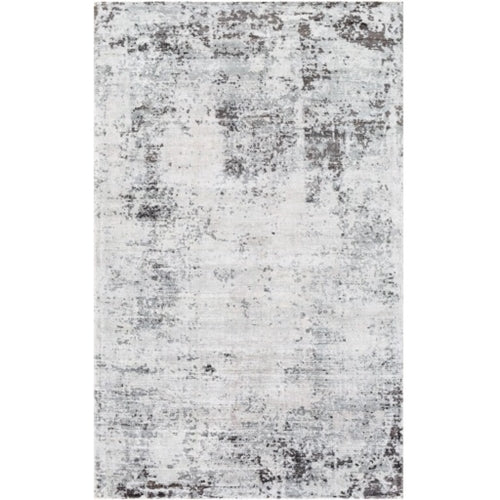 Gray Abstract Rug - 8'10" x 12'