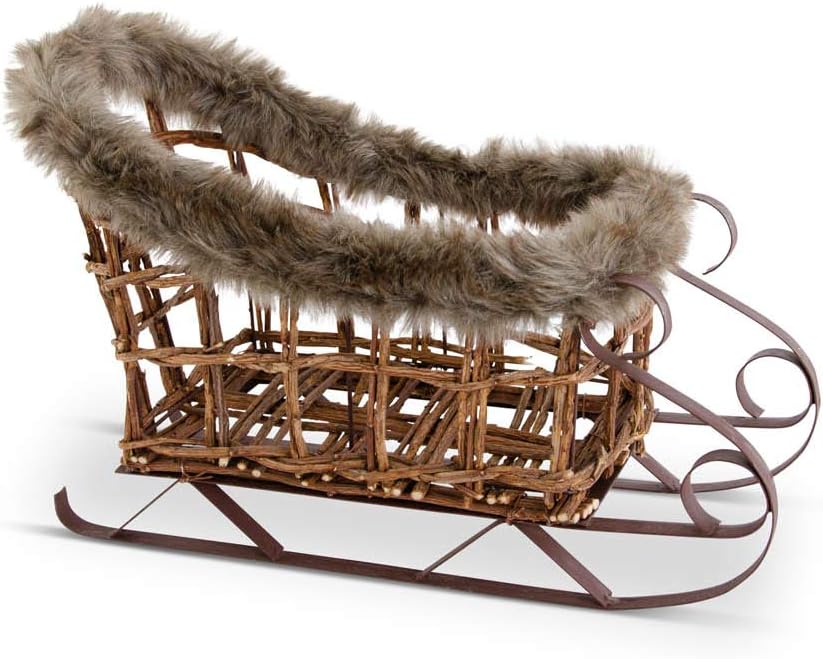 Sleigh with Fur, 3 Size Options