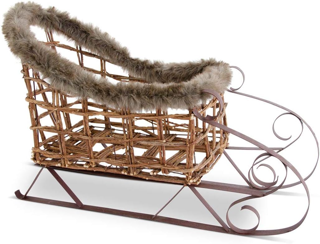 Sleigh with Fur, 3 Size Options