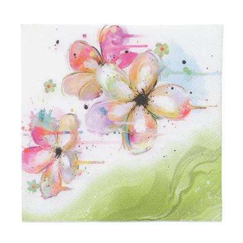 Cocktail Napkins - Watercolor Flowers