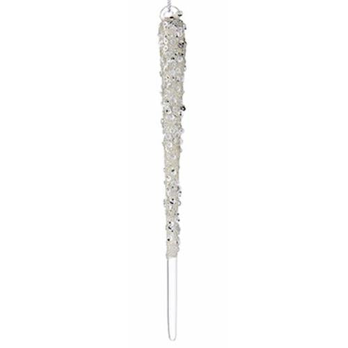 Beaded and Glitter Icicle Ornament