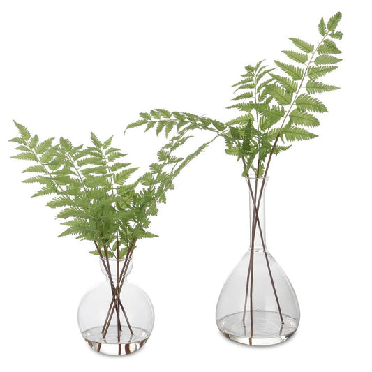 Fern in Clear Glass, 2 Sizes