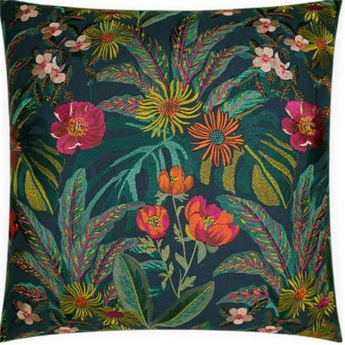 Flower Patterned Pillow - 24 x 24